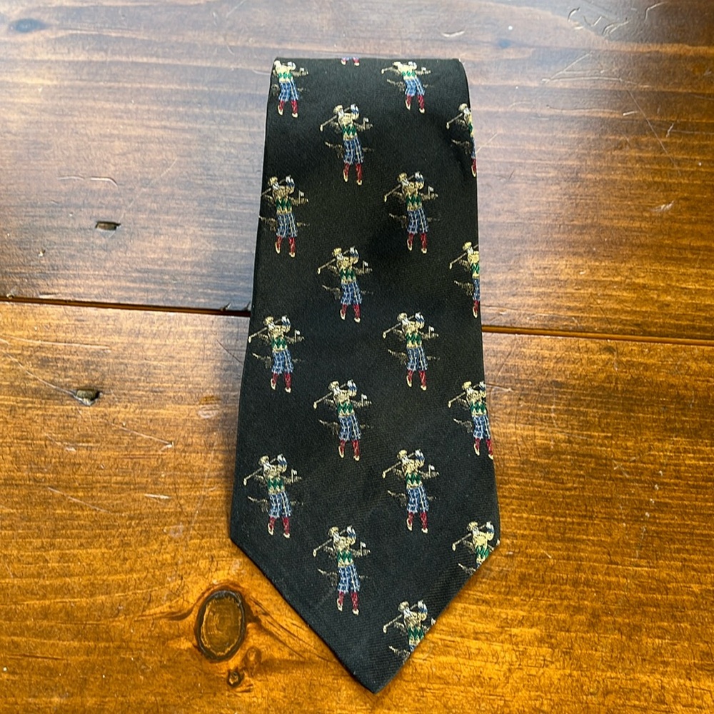 Polo Ralph Lauren Silk Golf Golfers Tie